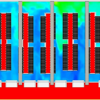 Temperature contour result extracted for the report