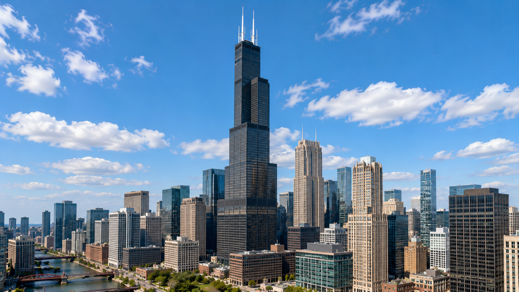 Futuristic Glass Tower